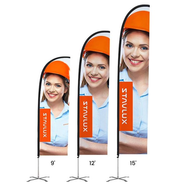 17' Premium Single Sided Straight Flag Graphic